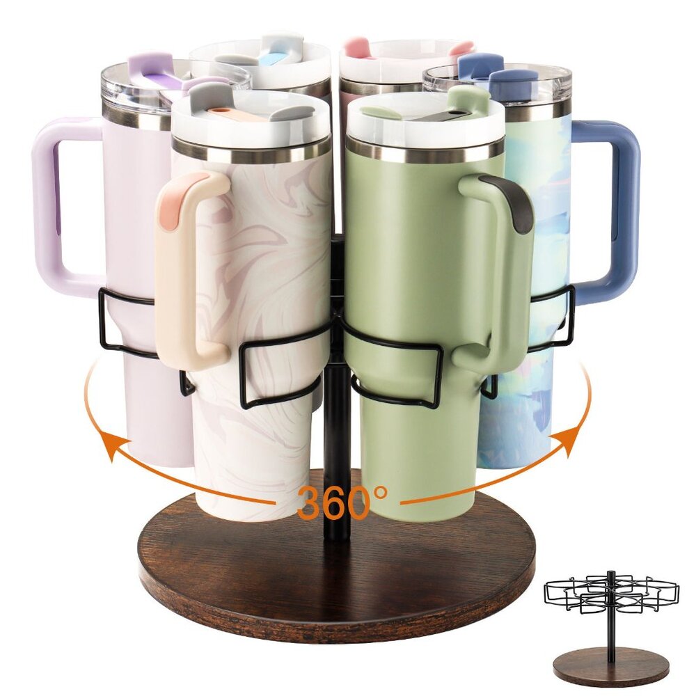 Water Bottle Cup Organizer for Stanley 40 oz Water Bottle Organizer Rotating Cup